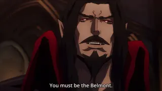 You Must Be The Belmont / Trevor Punching Dracula meme card, common rarity