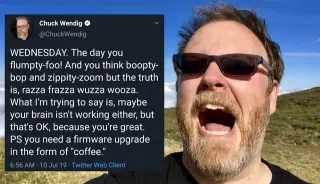 You Need A Firmware Upgrade In The Form Of "Coffee" meme card, common rarity