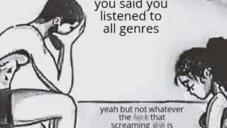 You Said You Listened to All Genres meme card, common rarity