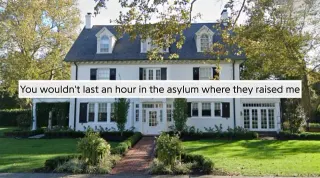 You Wouldn't Last an Hour in The Asylum Where They Raised Me meme card, common rarity