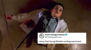 Young Sheldon Ending meme card, common rarity