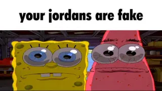 Your Jordans Are Fake As Fuck meme card, common rarity