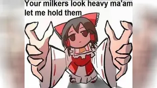 Your Milkers Look Heavy Ma'am meme card, common rarity