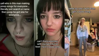 Your Name + Poop Song Trend meme card, common rarity