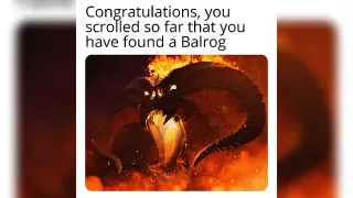 Carte meme You’ve Scrolled So Far, rareté commune