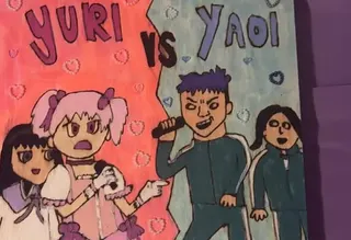 Yuri vs. Yaoi meme card, common rarity