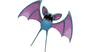 Zubat meme card, common rarity