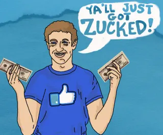 Carte meme Zucked, rareté rare
